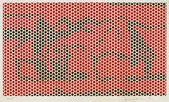 Haystack #2 from Haystack Series by Roy Lichtenstein, 1969, Lithograph, screenprint in colors on Rives BFK paper
Publisher/printer Gemini G.E.L., Los Angeles, ed. 99/100, sold Jul 2021