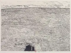 Xu Bing, Grassland, 1987, Woodcut, edition no. 11/50