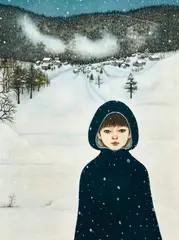 Iida Kiriko, Homeward Journey, 2014, Oil on canvas