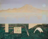 Yang Cheng-yuan, Guanyin Mountain, Kuangtu Bridge and Hung Shuilin, 1992, Oil on canvas