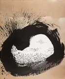 Qin Feng, Series Desire Scenery 0133, 2012, Ink and Tea on Paper