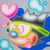 Kenz, Sweet Heart, 2022, Acrylic on canvas