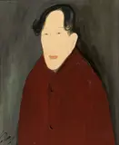 Man with Central Parting by Chiu Ya-tsai, Oil on canvas, sold Jun 2012