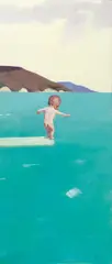 Chinese Fairytale - Diving by Tang Zhigang, 2005, Oil on canvas, offered Nov 2011