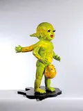 Chintan Upadhyay, Flirting with Reality, 2008, Painted fiberglass, wood board, unique