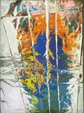 Gioele Amaro, Selfie in Paris, 2021, Ink and varnish on canvas