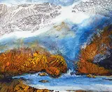 Jan Chin-shui, Foggy Lake, 2011, Oil on canvas