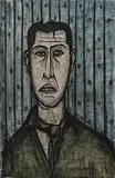 Bernard Buffet, Portrait d'homme au foulard