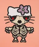 D*Face, Goodbye Kitty-Peach, 2013, Acrylic, spray on canvas
