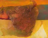 Fu Ching-Li, La mer Noir, 1990, Oil on canvas