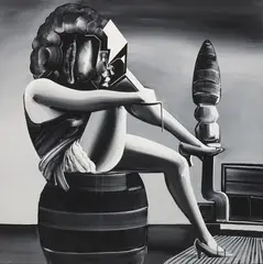 Night and Day by Tomoo Gokita, 2009, Acrylic on linen, sold Jun 2024