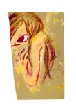 Angry by Ayako Rokkaku, 2007, Acrylic on cardboard, sold Dec 2022