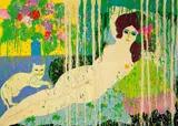 Walasse Ting, Goya's Lover, 1977, Acrylic on canvas