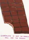 David Shrigley, Chocolate Is Not the Problem, You are the Problem