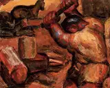 Lin Wen-chiang, Worker, Oil on canvas