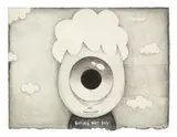 Boring Nice Day by Javier Calleja, 2017, Charcoal and acrylic on paper, sold Jul 2021