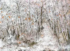 Sophie Chang, Polished Snow, 2012, Oil on canvas