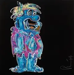 Peter Riezebos, Fred Flinstone, 2014, Acrylic on canvas
