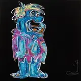 Peter Riezebos, Fred Flinstone, 2014, Acrylic on canvas