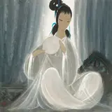Lin Fengmian, Lady Holding a Fan