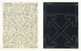 Memento Mori (Black, White) (a set of 2) by Virgil Abloh & Takashi Murakami, 2018, Silkscreen, edition 61/100 (White), 54/100 (Black), sold Jun 2019
