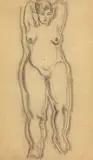 Nude by Sanyu, Pencil on paper, sold Dec 2017