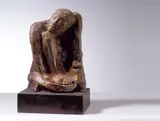 Fu Ching-Li, Figure Sitting on Round Stool, 1990, Bronze, edition no. 4/8