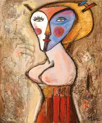Chen Chaobao, Queen, 2006, Acrylic on canvas