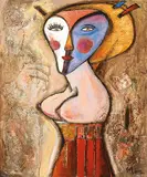 Chen Chaobao, Queen, 2006, Acrylic on canvas