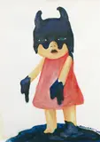 Moe Nakamura, Melty Dark, 2017, Watercolor, color pencil on paper