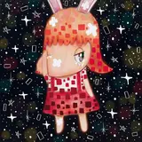 Nikki, Starry Night "So What", 2021, Mixed media on canvas