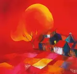Dao Hai Phong, Flames of Sunset, 2007, Oil on canvas
