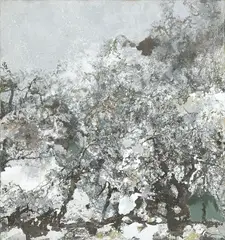 Hong Ling, Snow in Vacant Mountains, 2006, Oil on canvas