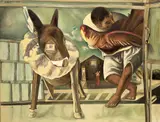 Hwang Jyi, To Enter, 1991, Oil on canvas