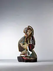 Fu Ching-Li, Marriage II, 1997, Huile sur bronze (unique)