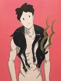 Takeru Amano, Happy Prince 2, 2016, Acrylic on canvas
