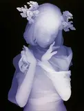 Kazuki Takamatsu, Protection, 2018, Acrylic, gouache, chalk,
depth mapping on tarpaulin