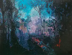 Blues III by Yuan Yuan, 2010, Oil on canvas, sold Dec 2015