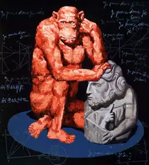 Hua Qing, The Thinker No. 1, 2007, Oil on canvas