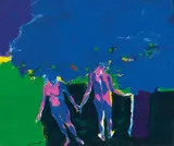 Paul Guiramand, Adam et Eva, 1990s, Oil on canvas