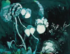 Chang-Ling, Pork Belly Series - Flesh, Flowers and Birds -  Wild Orchids, 2007, Oil on canvas