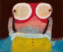 Goldfish Eyes by Lo Chiao-Ling, 2009, Acrylic on canvas, sold Dec 2023