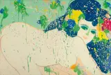 I Want My Lips to be Delicious by Walasse Ting, 1974, Acrylic on canvas, sold May 2013