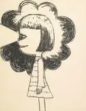 Yoshitomo Nara, Flashlight Girl, 2002, Color intaglio, ed. AP 6/9