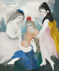 Marie Laurencin, Les enfants du château, 1930, Oil on canvas