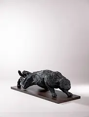 Yongho Ji, Cat 1, 2009, Used tire, stainless steel, wood, polyurethane foam (unique)