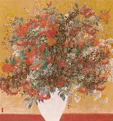 Wu Shi Wei, Spring sprigs, 2014, Ink and color on paper