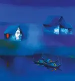 Dao Hai Phong, Moonlit Night, 2006, Oil on canvas