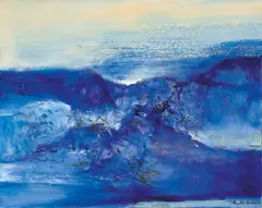Zao Wou-ki, 27.12.00, 2000, Oil on canvas
