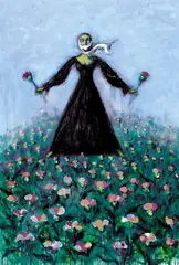 Shi Lei, But Not Just Flowers No. 2, 2006, Oil on canvas